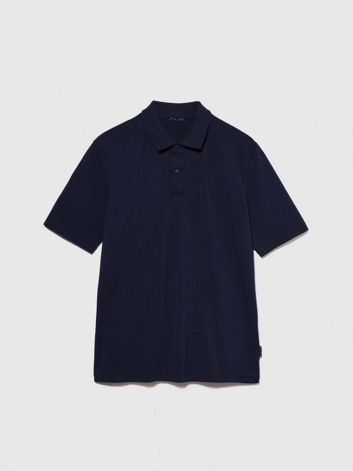 Regular fit polo - men's polos - Dark Blue | Sisley image number 6